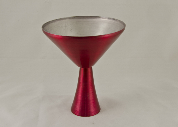 Martini Glass, Red. 10oz. - Click Image to Close